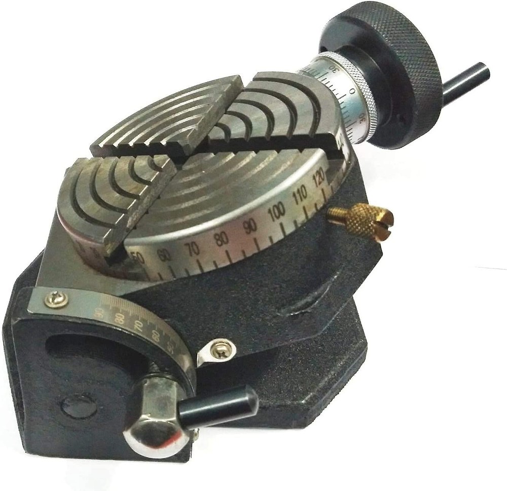 Horizontal Vertical 4" Inch II 100 mm Rotary Milling Table