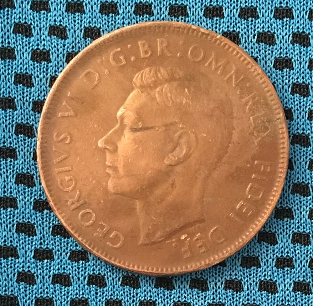 1950 AUSTRALIA Penny Coin. Decent condition.