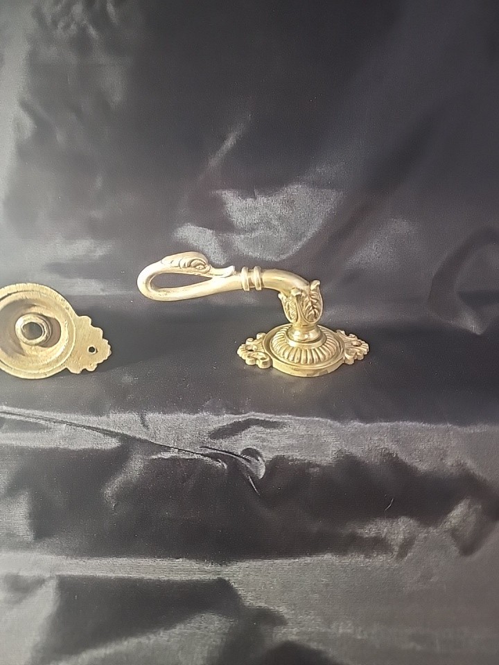 Antique Brass Swan Door Handle (?)