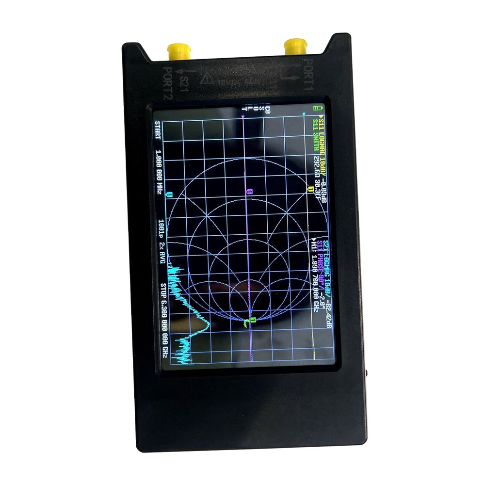 LiteVNA-64 VNA 50KHz-6.3GHz Analyzer Vector Network Analyzer Antenna Analyzer 4"