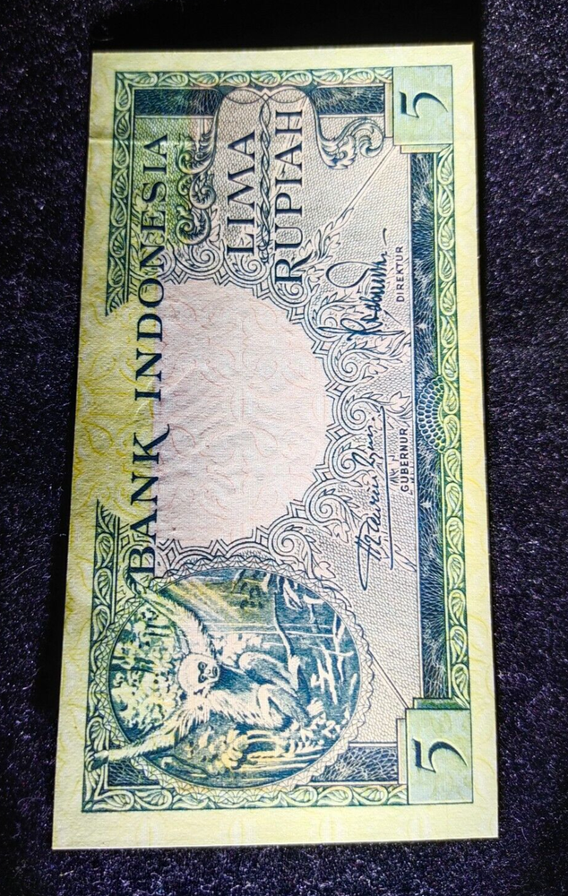 Indonesia 5 Rupiah 1957 P-49 UNC