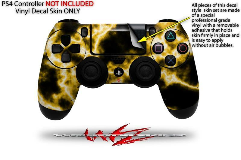 Skin for Sony PS4 Controller Electrify Yellow