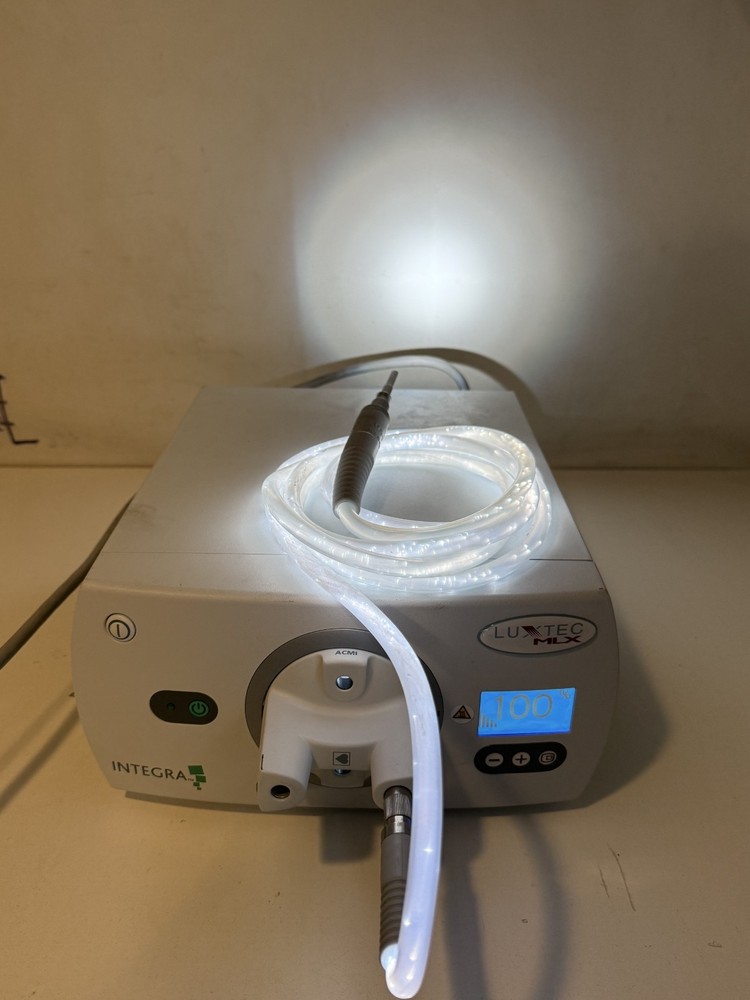 Integra Luxtec MLX Light Source W/ Fiber-Optic cable & headset