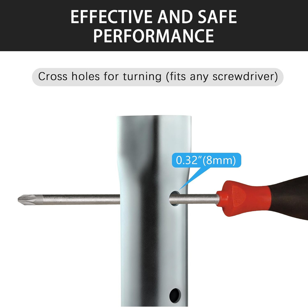 RV Water Heater Element Wrench Socket - Dual Hex Anode Rod Socket, 1-1/16" X 1-1