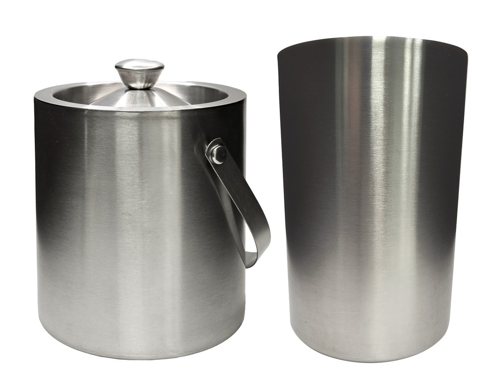 Home Brew Ohio Stainless Steel Double Wall Ice Bucket 1.5 Liter and 1 Liter