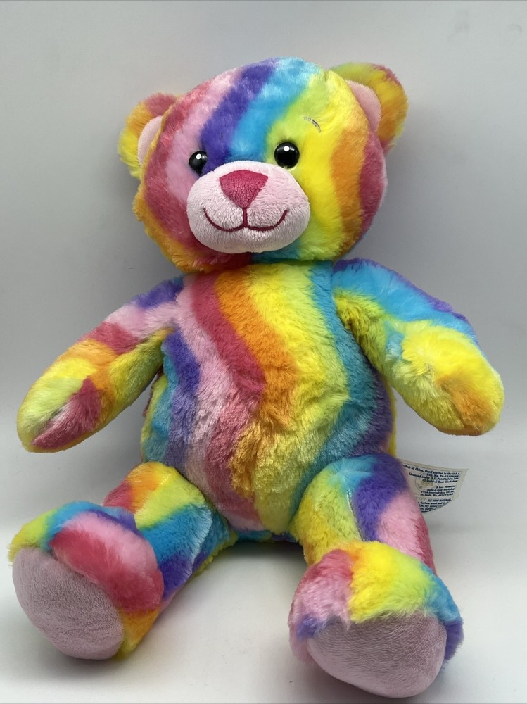Build A Bear Workshop Tye Dye Rainbow Bear 18"
