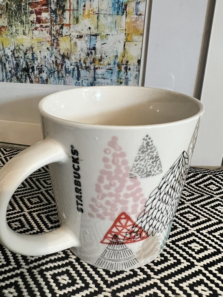 Starbucks Holiday Trees Mug 14 oz EUC