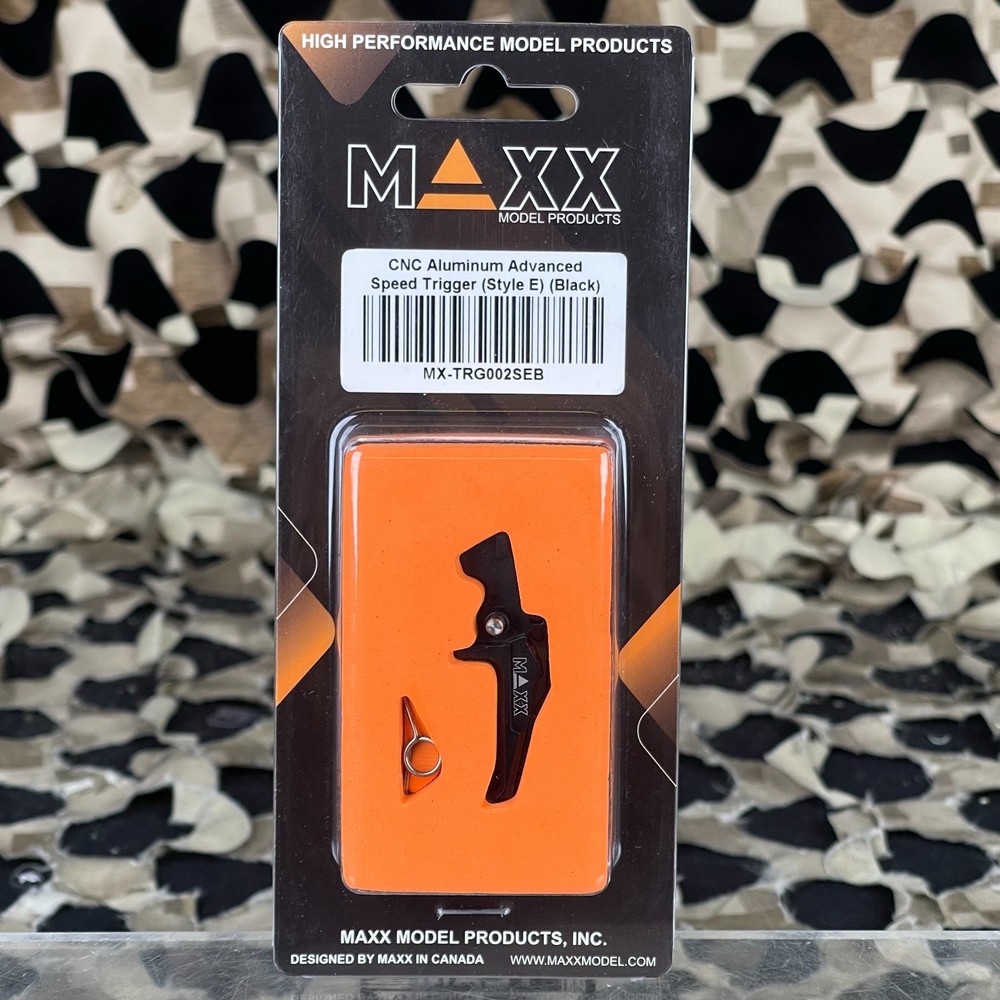 Maxx Model CNC Aluminum Advanced Speed Trigger Style E - Black (MX-TRG002SEB)