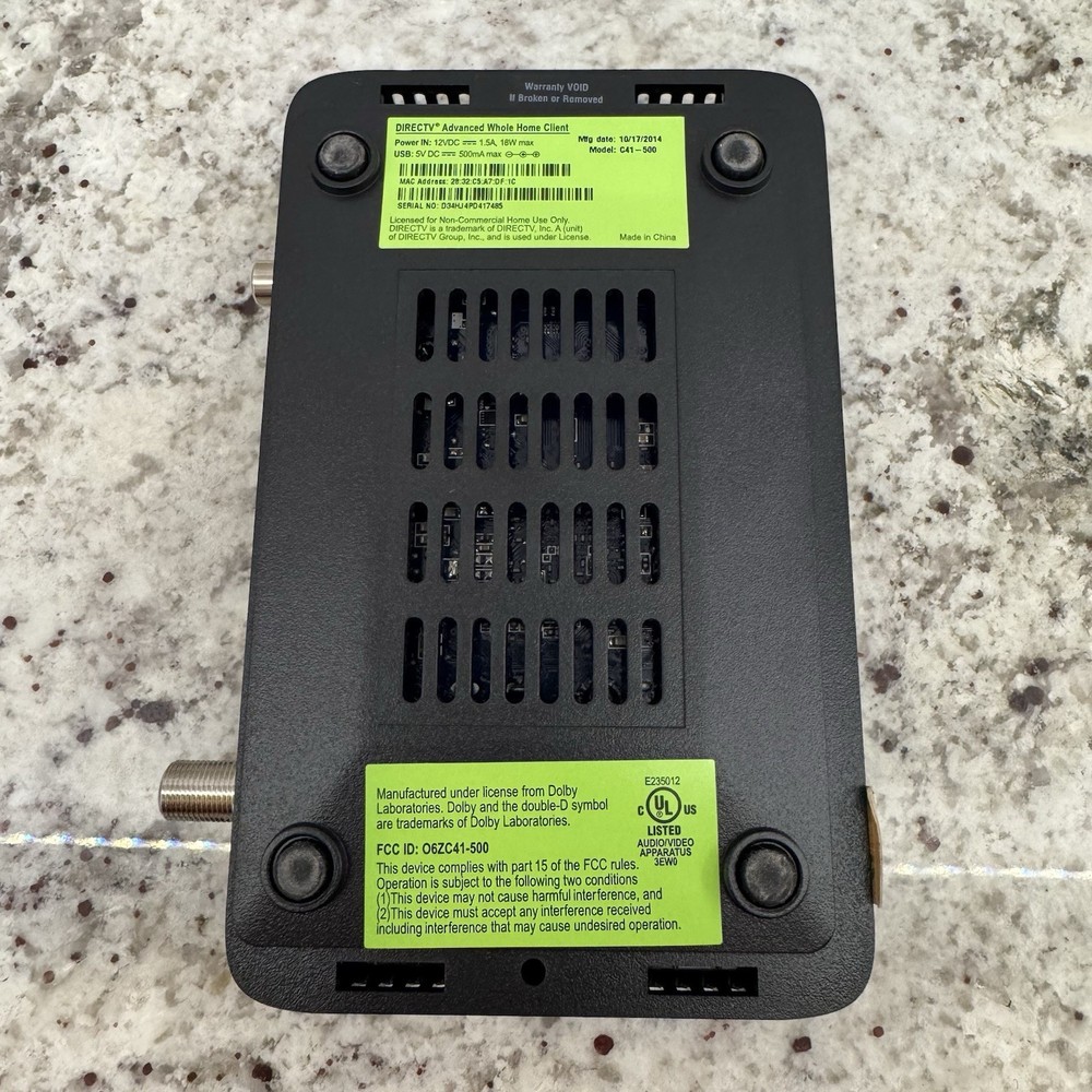 DirecTV Model C41-500 Advanced Whole Home Client ONLY
