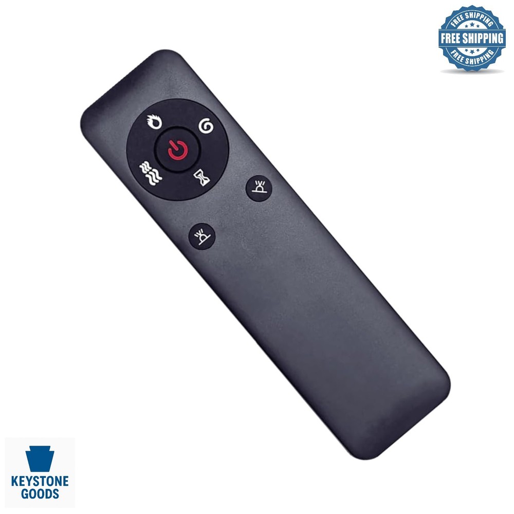 Universal Infrared Remote for Electric Fireplaces - No Programming Required