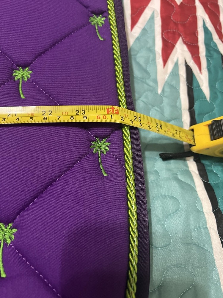 Centaur Saddle Pad Purple Lime