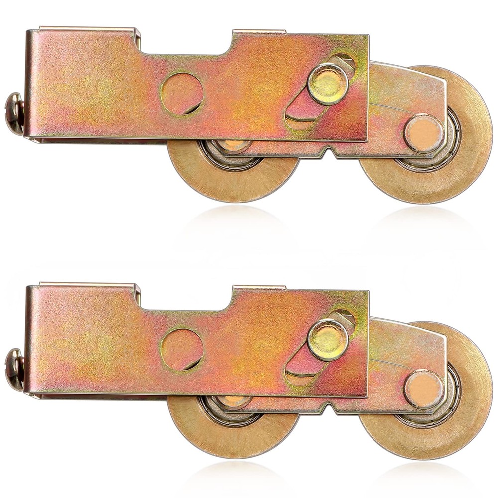 2 Pack Sliding Door Rollers Replacement - Tandem Roller Assembly Kit 1-1/4 In...