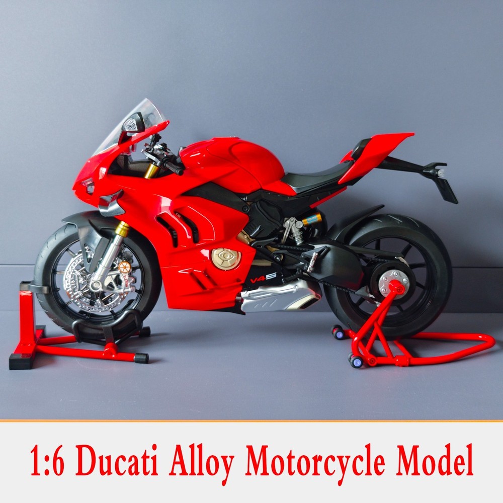 Ducati 1:6 Die-Cast Motorcycle Model, Multi-Function, Premium Gift for Him
