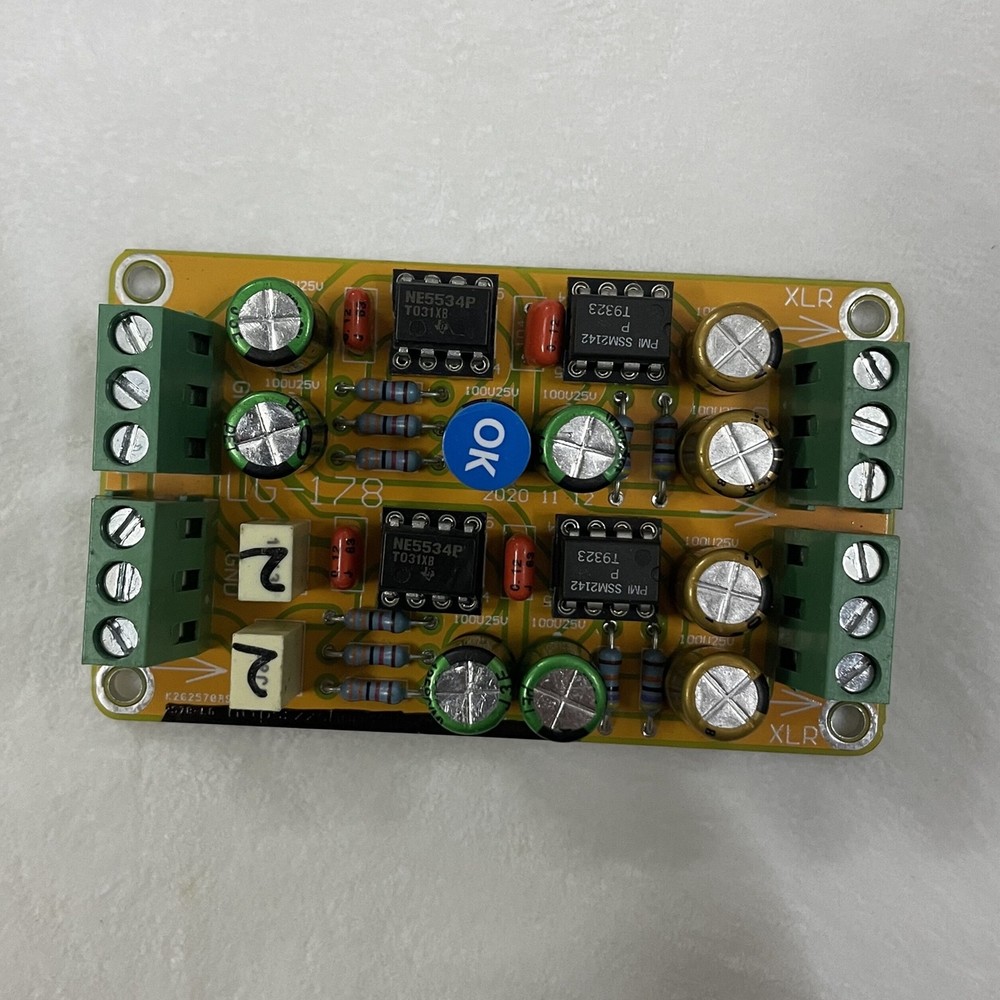SSM2142 Unbalanced RCA To Balanced XLR Output Circuit Board