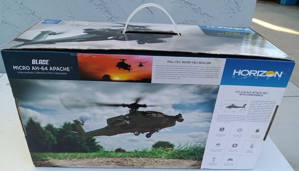 Blade Micro AH-64 Apache Gunships with Spektrum DXe- 8 Channel RTF