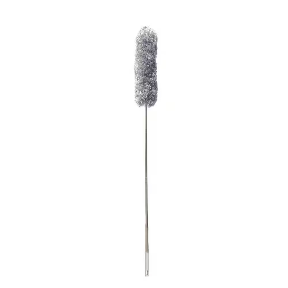 Microfiber Feather Duster Extendable 30 to 100 In. Long Pole Bendable Head for C