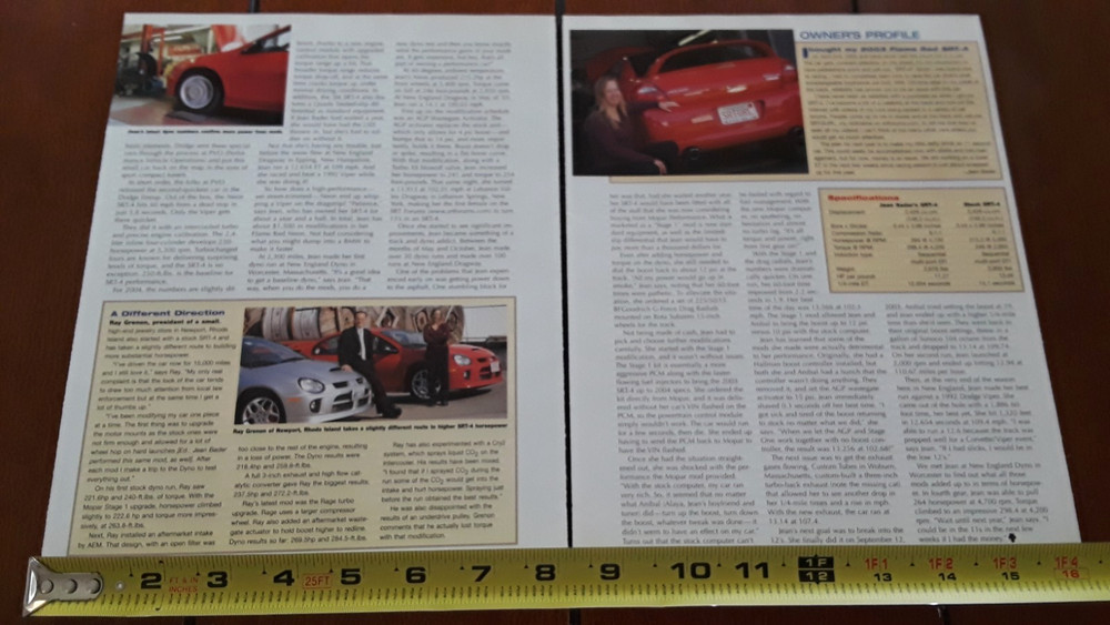 2004 DODGE SRT-4 - 2.4 TURBO - ORIGINAL 2004 ARTICLE