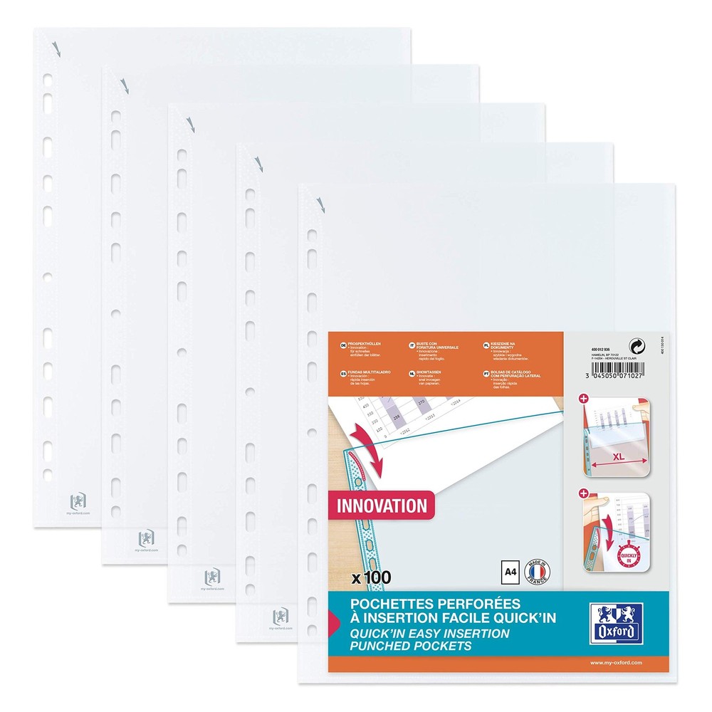 Elba Document Wallets Transparent A4, PP Oben Offen