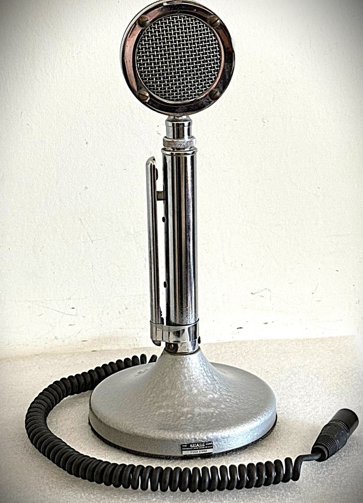 Vintage 1950's Astatic D-104 Dynamic Microphone-modified, working great (d4)