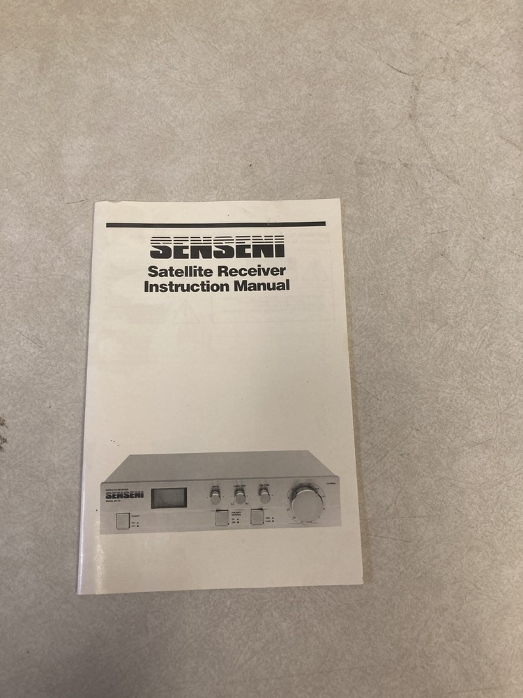 Vintage SenSeni Satellite Receiver model SR-101 Untested-Powers Up