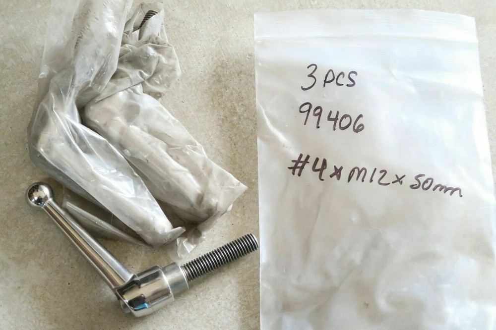 1 pcs MONROE ENGINEERING 99406, #4 x M12 Stud, SS Ball, Adjustable Handle