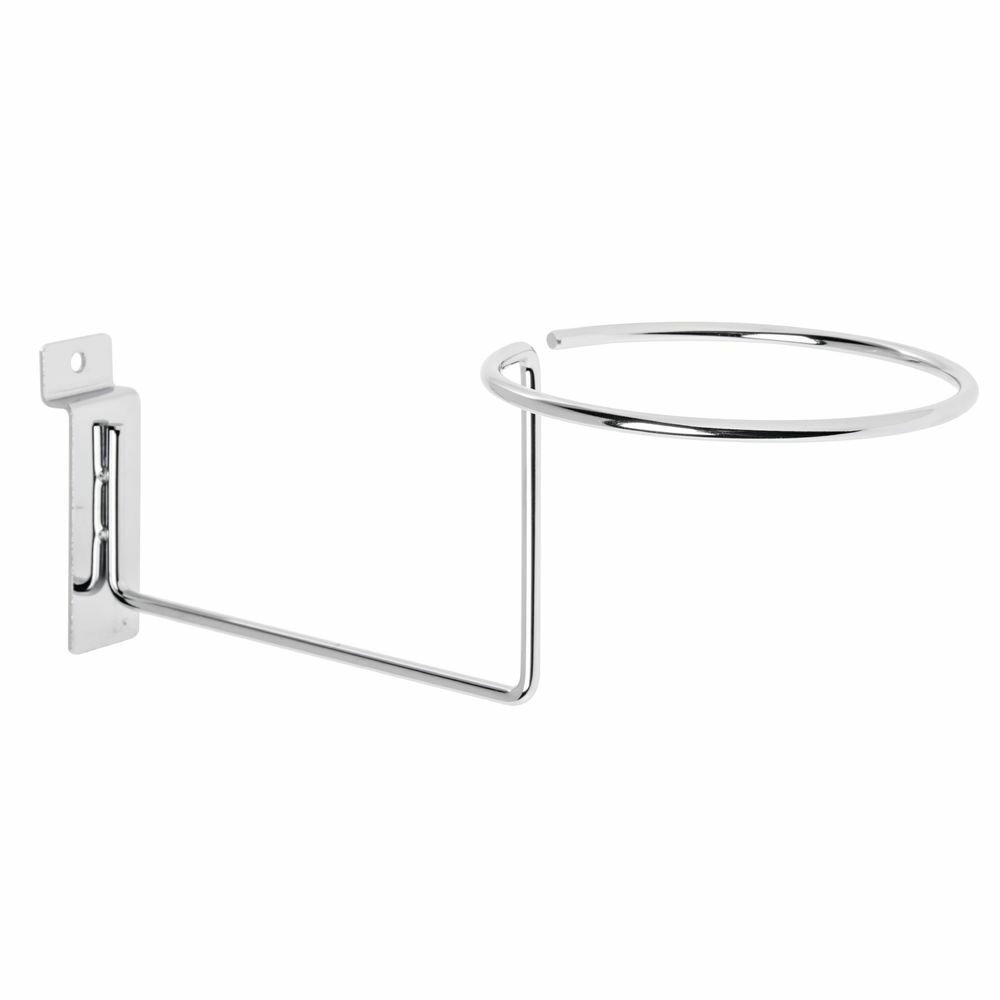 Slatwall Hat Ball Display, 4 1/4" Chrome