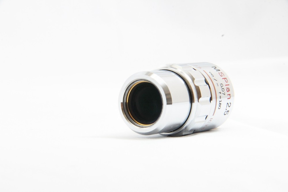 Nikon MSPlan 2.5x / 0.07 ∞/0 f=180 MS Plan Microscope Objective Lens #5716