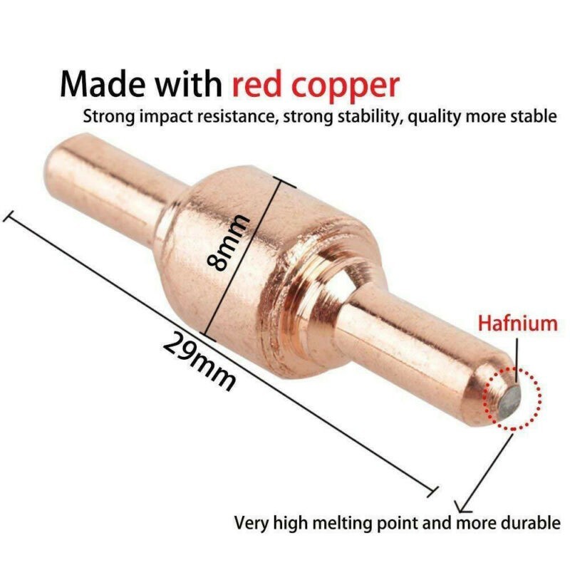 For Cutter CUT40/50 Plasma Electrodes Tips Kits Shield Cups Nozzle Useful
