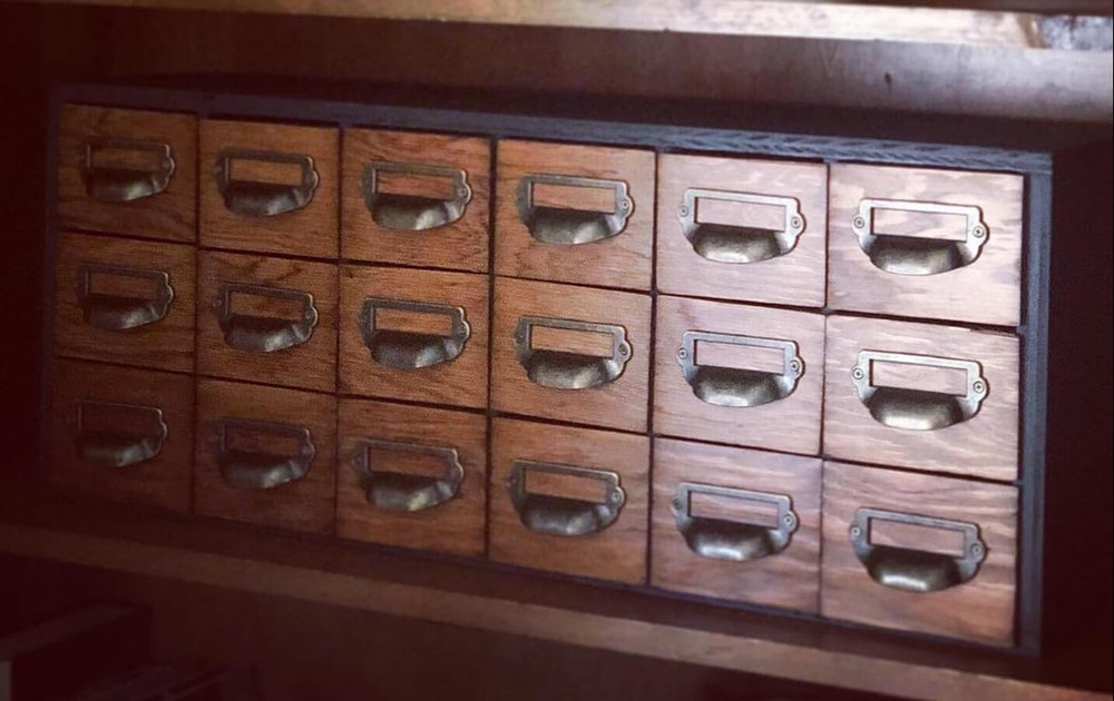 16-Pack Antique Bronze Label Frame Drawer Pulls Vintage Cabinet Handles