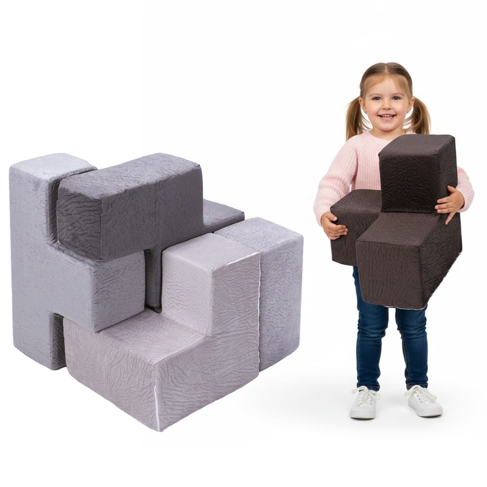 7Pcs Brainy Building Blocks Washable Creativity Sectional Sofa for Children Gift