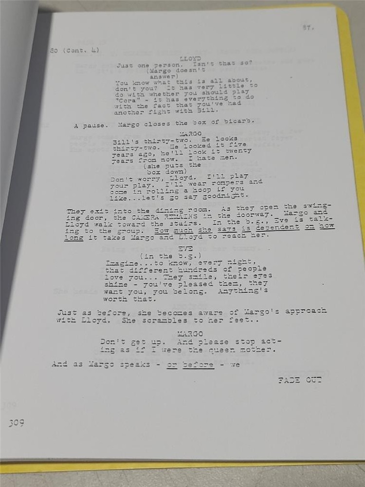 All About Eve Revised Final April 5, 1950 Screenplay Script by Joseph Mankiewicz