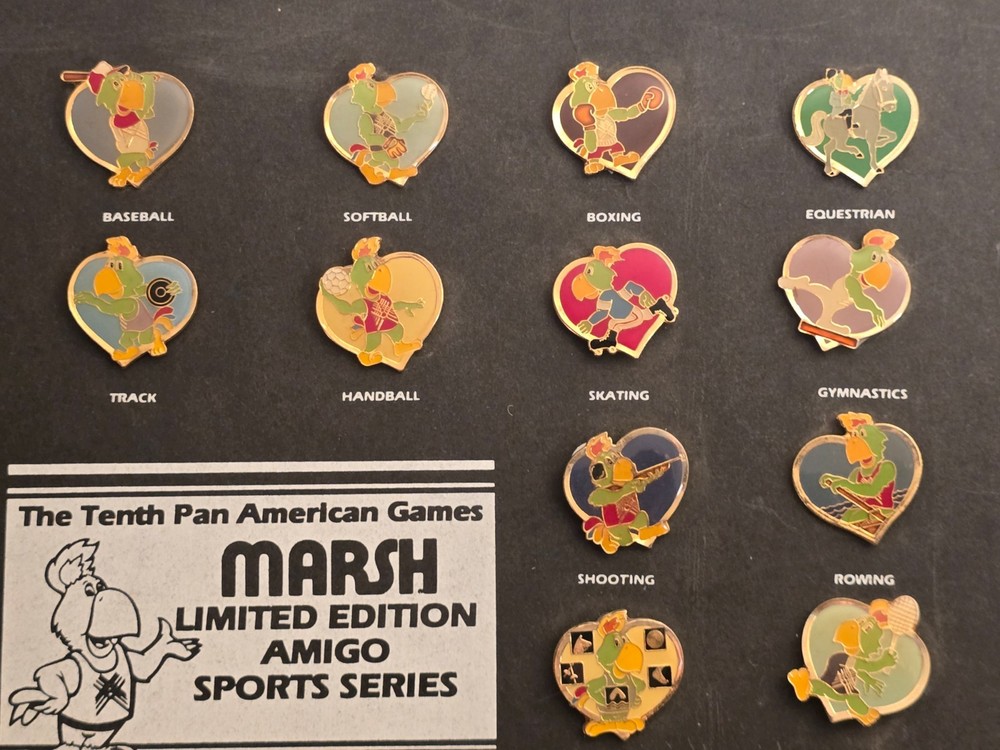 1985 Pan Am Games Marsh Limited Edition Pin Set