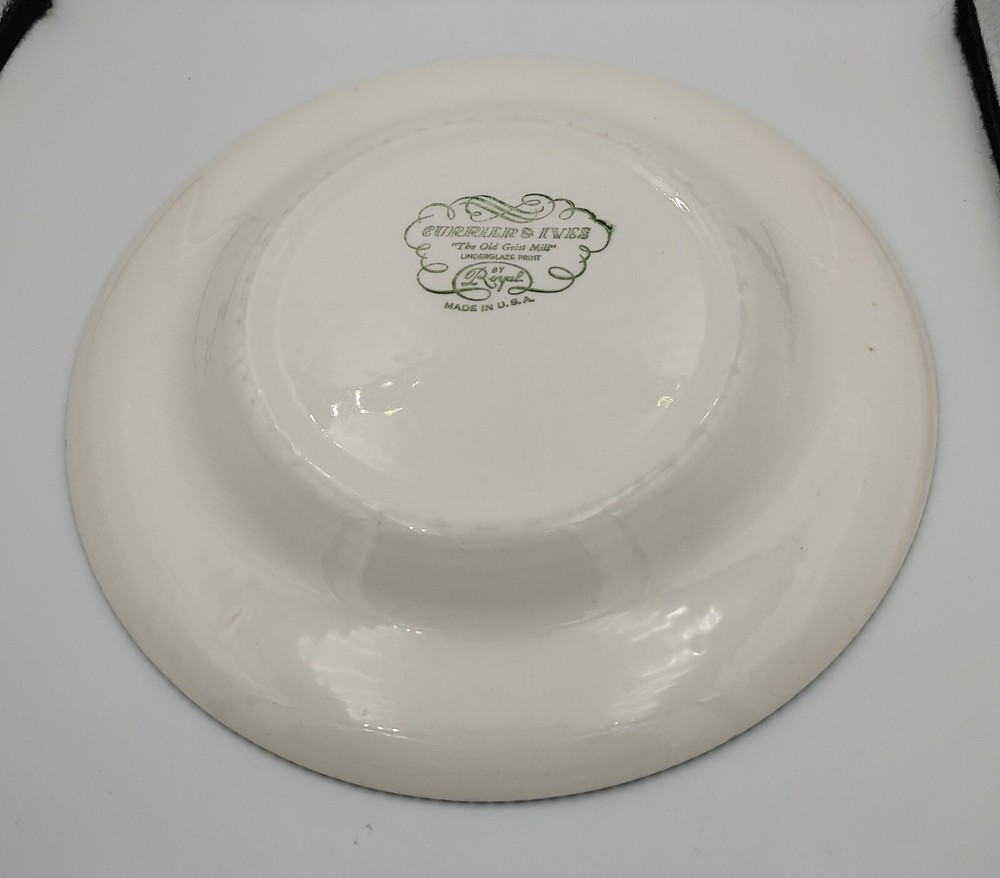 Royal Currier & Ives Blue Dinner Plate