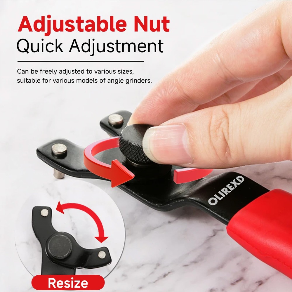 Angle Grinder Universal Adjustable Pin Wrench for Red