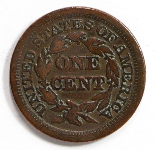 1843 Braided Hair Large Cent (Small Letters)