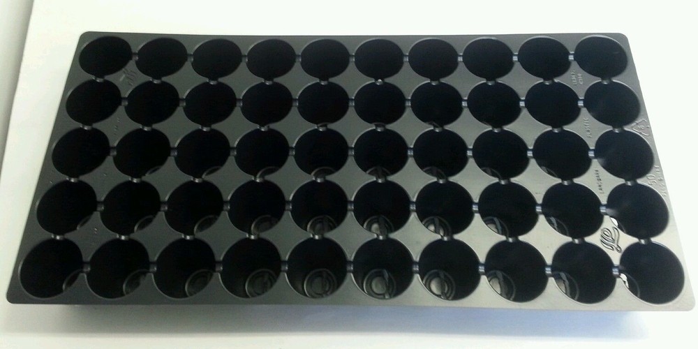 25 Black Plastic PLUG SHEETS - 50 cells per flat- INSERTS SEED STARTING