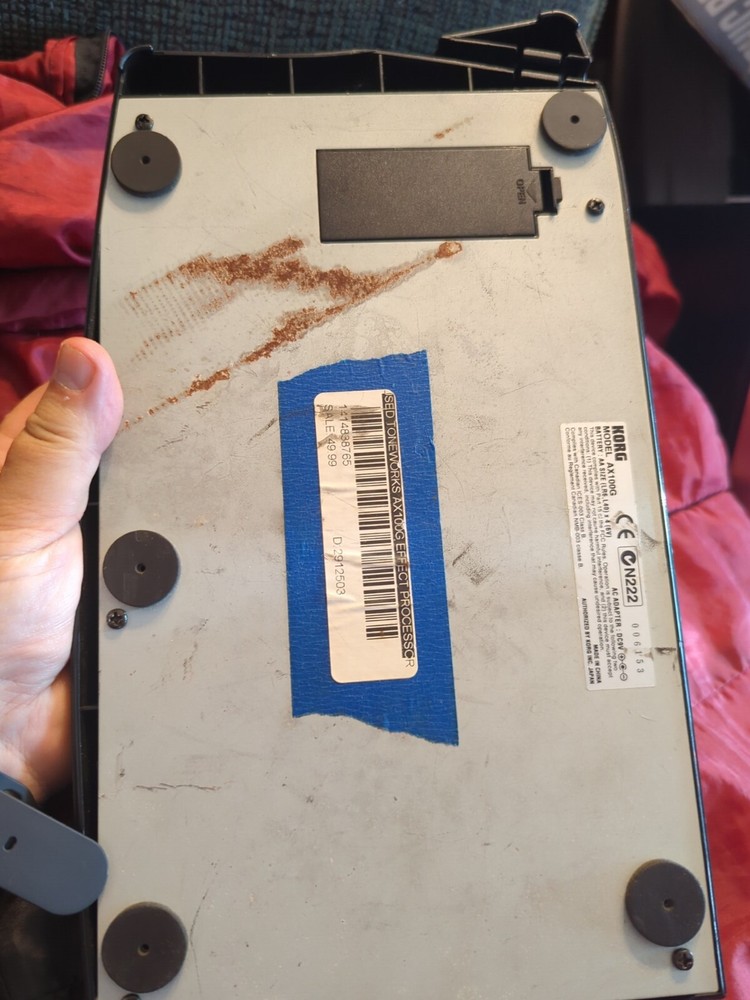 KORG Tone Works AX100G Guitar Modeling Signal Processor Expression Pedal TESTED