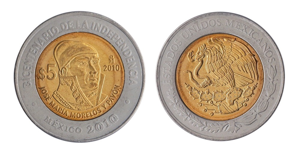 Mexico 5 Pesos, 2010, KM #923, Mint, Commemorative