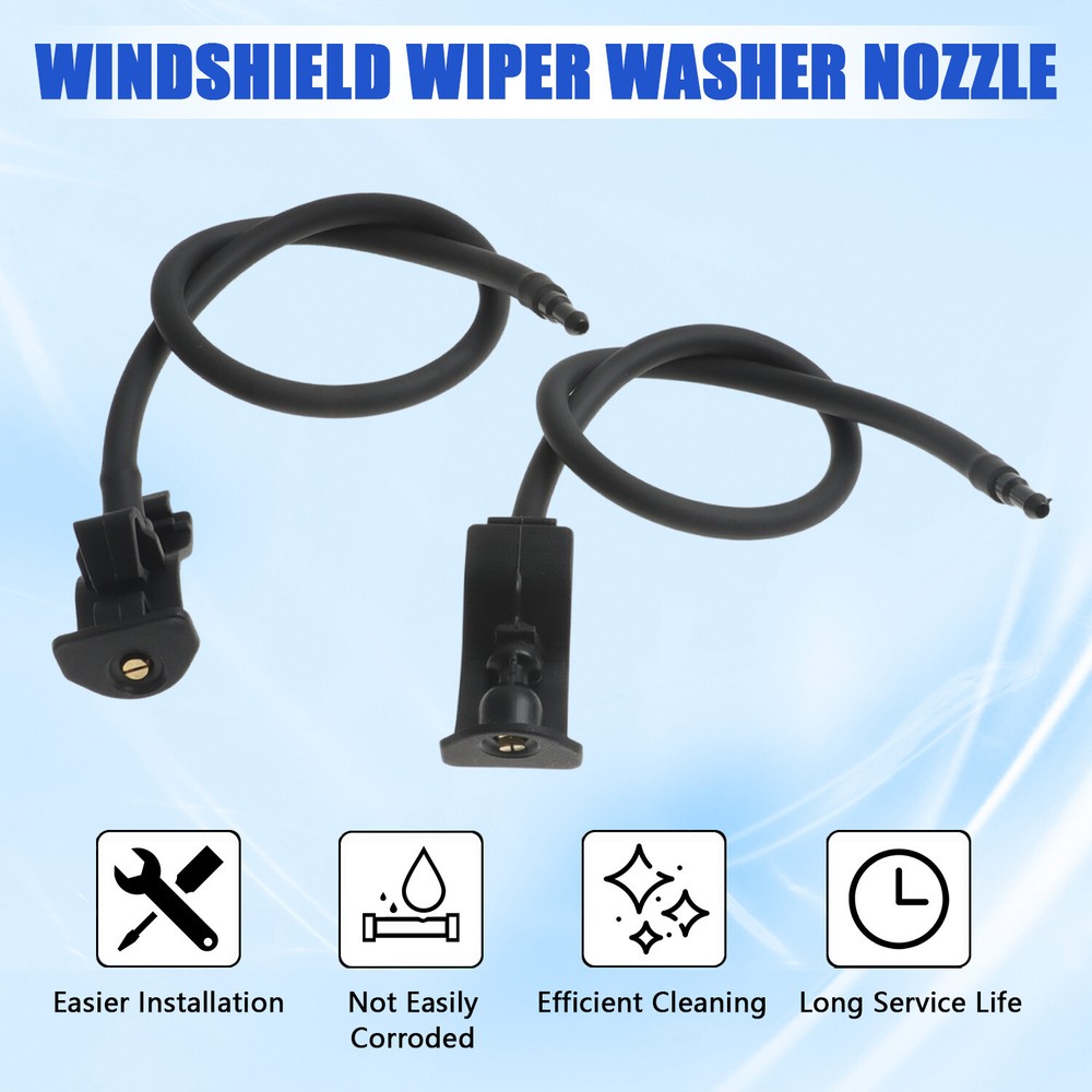 Front Windshield Wiper Nozzle Kit for 2011 2012 2013 2014 Ford Mustang Explorer