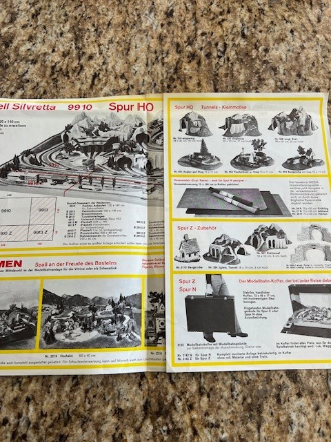 Noch Model Train and Railroad Accessories Catalogs 1976 German