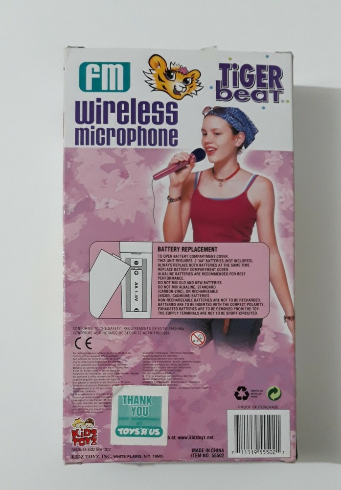 Vintage Tiger Beat FM Wireless Microphone
