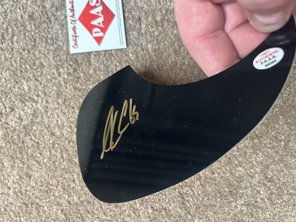 LUKE COMBS Authentic Signed Acoustic Guitar Pick Guard COA Included