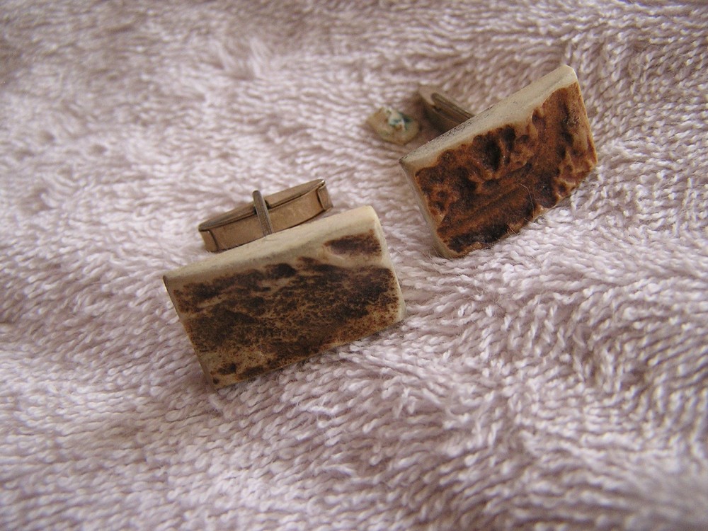 Vintage Cufflinks with Rough Surface