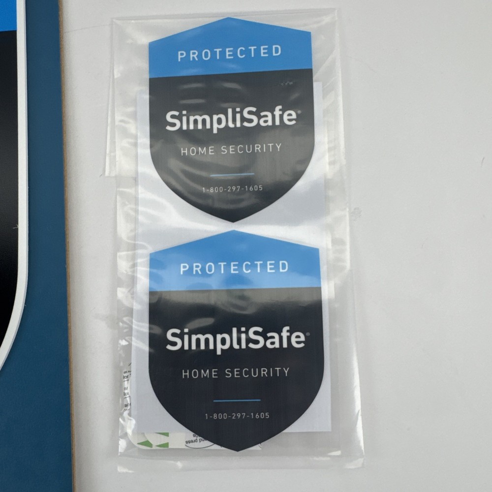 SimpliSafe Home Security System Sign + 2 Window Decals | Monitored 24/7