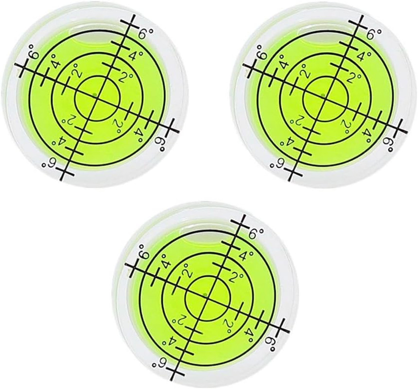 3PCS Circular Bubble Level 32x7mm Round Spirit Level Measuring Layout Tools