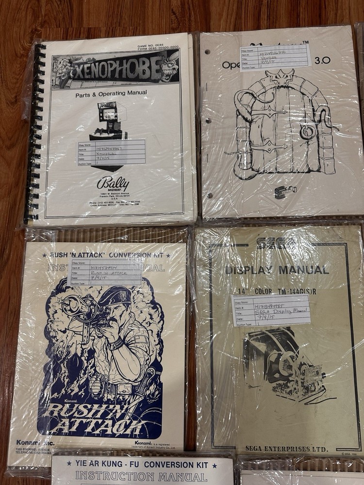 Arcade Machine Manuals