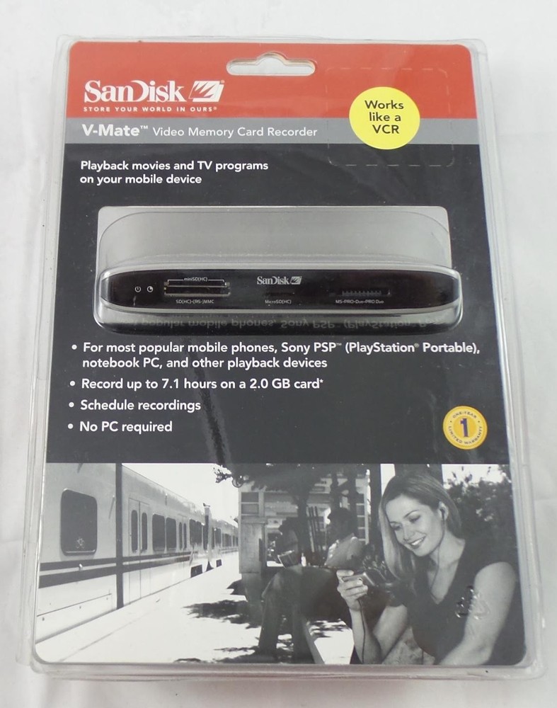 SanDisk V-Mate Video Memory Card Multi Reader Viewer Recorder (SDVM1-A-A30)