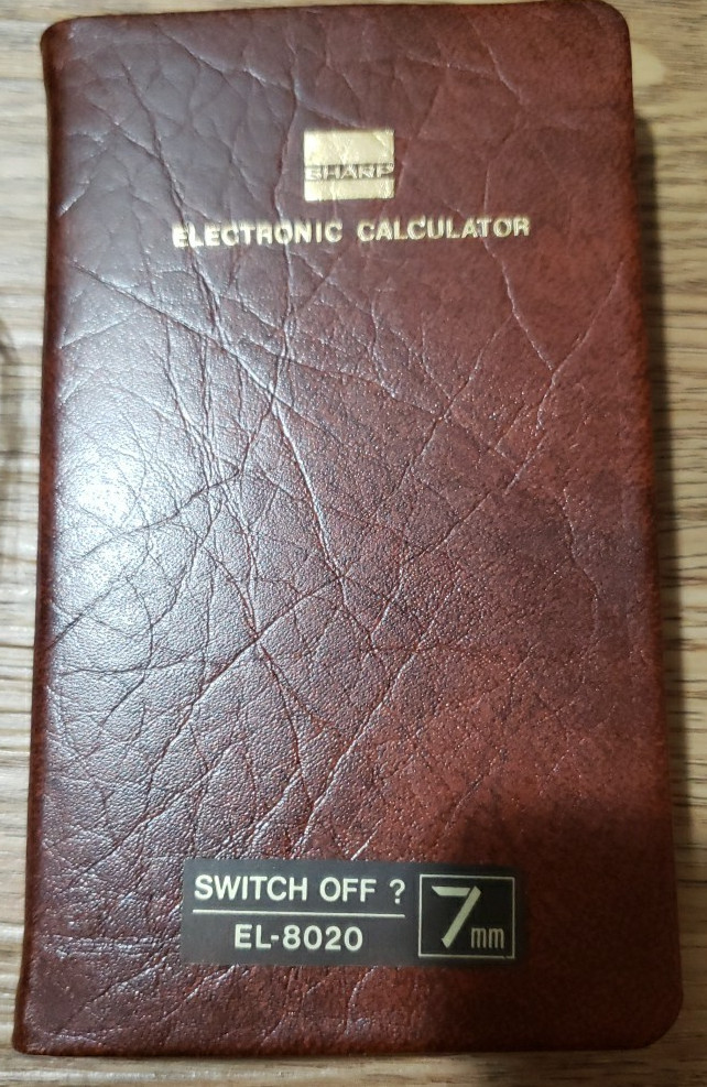 Sharp El-8020 Electronic Calculator With Miller Logo