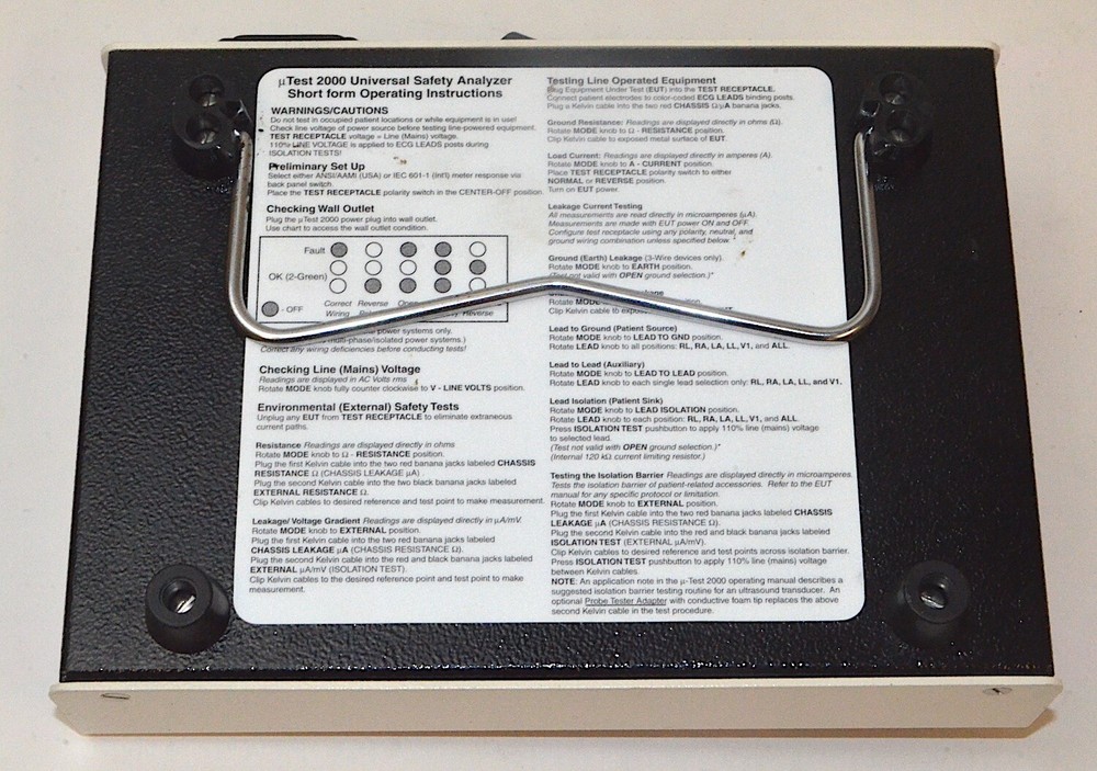DNI Nevada µ-Test 2000 Universal Safety Analyzer *Used*