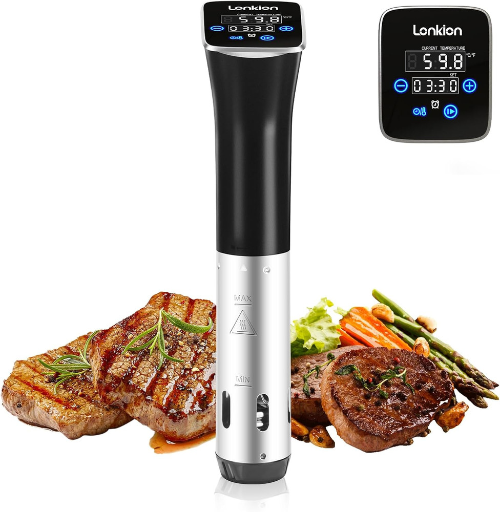 Sous Vide,  Sous Vide Cooker Machine, Temperature Control, 1100W IPX7 Immersion